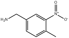 1-(4-甲基-3-硝基苯基)甲胺 结构式