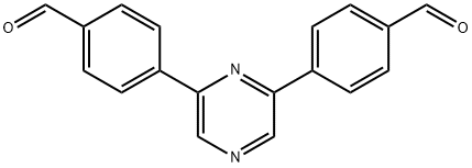 4,4'-(2,6-Pyrazinediyl)bisbenzaldehyde Struktur