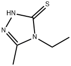 4-エチル-5-メチル-3-メルカプト-4H-1,2,4-トリアゾール 化学構造式