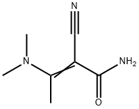 2-CYANO-3-(DIMETHYLAMINO)-2-BUTENAMIDE 化学構造式