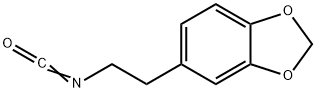 3,4-亚甲基二氧苯乙基异氰酸酯 结构式