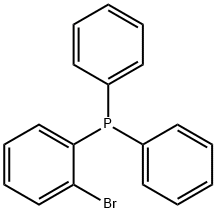 (2-ブロモフェニル)ジフェニルホスフィン 化学構造式