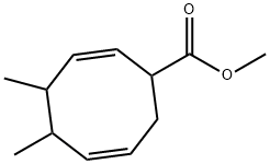 4,5-Dimethyl-2,6-cyclooctadiene-1-carboxylic acid methyl ester Struktur