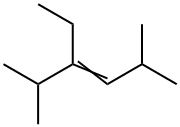 3-Ethyl-2,5-dimethyl-3-hexene Struktur
