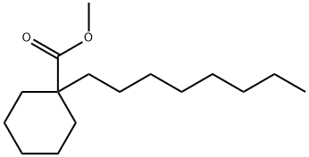 1-Octylcyclohexanecarboxylic acid methyl ester Struktur