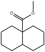 1,3,4,5,6,7,8,8a-オクタヒドロ-4a(2H)-ナフタレンカルボン酸メチル 化学構造式