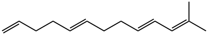 1,5,9,11-Tridecatetraene, 12-methyl-(E,E)- Struktur
