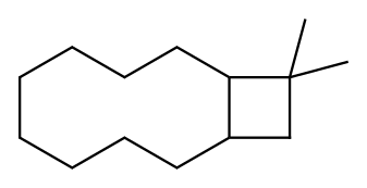 11,11-Dimethylbicyclo[8.2.0]dodecane Structure