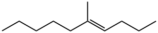 (E)-5-Methyl-4-decene Struktur