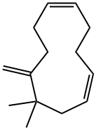 8,8-Dimethyl-9-methylene-1,5-cycloundecadiene Structure