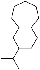 Isopropylcycloundecane Struktur