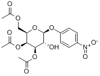 4-Nitrophenyl3,4,6-tri-O-acetyl-b-D-galactopyranoside Structure