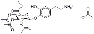 DopaMine 4-O-β-D-Glucopyranosiduronic Acid Methyl Ester 2,3,4-Triacetate Acetate