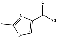 2-メチル-1,3-オキサゾール-4-カルボニルクロリド 化学構造式