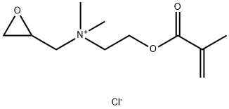 (2,3-epoxypropyl)[2-(methacryloyloxy)ethyl]dimethylammonium chloride Struktur