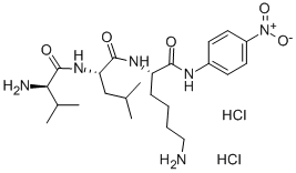 D-VAL-LEU-LYS P-NITROANILIDE DIHYDROCHLORIDE Struktur