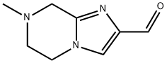 7-メチル-5,6,7,8-テトラヒドロイミダゾ[1,2-A]ピラジン-2-カルブアルデヒド 化学構造式