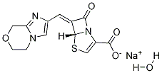 (5R,6Z)-6-[(5,6-Dihydro-8H-iMidazo[2,1-c][1,4]oxazin-2-yl)Methylene]-7-oxo-4-thia-1-azabicyclo[3.2.0]hept-2-ene-2-carboxylic Acid SodiuM Salt Hydrate, 623564-40-9, 结构式