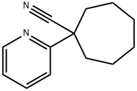 Cycloheptanecarbonitrile, 1-(2-pyridinyl)- (9CI) Structure