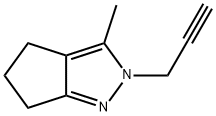 Cyclopentapyrazole,  2,4,5,6-tetrahydro-3-methyl-2-(2-propynyl)-  (9CI) Structure