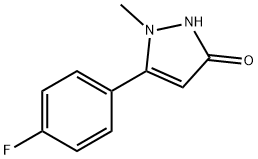 5-(4-氟苯基)-1-甲基-1,2-二氢吡唑-3-酮, 623577-33-3, 结构式