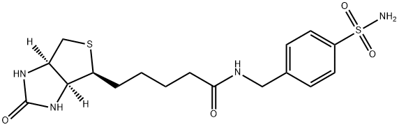 1H-Thieno[3,4-d]iMidazole-4-pentanaMide, N-[[4-(aMinosulfonyl)phenyl]Methyl]hexahydro-2-oxo-, (3aS,4S,6aR)- 结构式