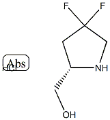 (S)-(4,4-二氟吡咯烷-2-基)甲醇盐酸盐, 623583-10-8, 结构式
