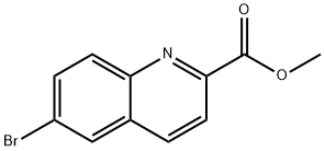 6-溴-2-喹啉甲酸甲酯 结构式