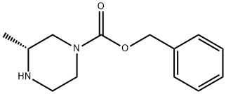 (3R)-3-メチルピペラジン-1-カルボン酸ベンジル 化学構造式
