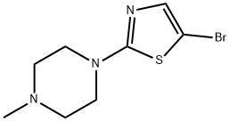 5-BROMO-2-(N-METHYLPIPERAZIN-1-YL)THIAZOLE, 623588-32-9, 结构式