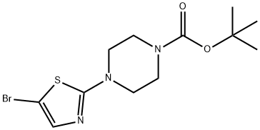 4-(5-溴噻唑-2-基)哌嗪-1-羧酸叔丁酯, 623588-36-3, 结构式