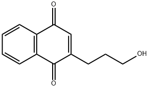 1,4-Naphthalenedione, 2-(3-hydroxypropyl)- (9CI) Structure