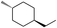 1α-エチル-4β-メチルシクロヘキサン 化学構造式