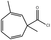 2,4,6-Cycloheptatriene-1-carbonyl chloride, 1,3-dimethyl- (9CI) 结构式