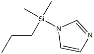 1-(二甲基正丙基甲硅烷基)咪唑[二甲基正丙基甲硅化剂], 62365-35-9, 结构式