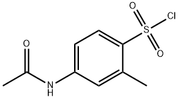 4-(アセチルアミノ)-2-メチルベンゼンスルホニルクロリド 化学構造式