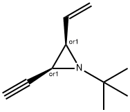 Aziridine, 1-(1,1-dimethylethyl)-2-ethenyl-3-ethynyl-, cis- (9CI) Struktur