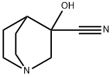 3‐ヒドロキシキヌクリジン‐3‐カルボニトリル 化学構造式