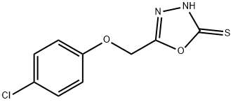 5-(4-氯苯氧基甲基)-1,3,4-噁二唑-2-硫醇 结构式