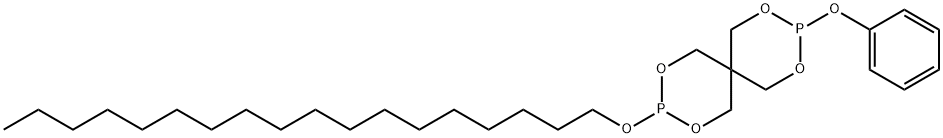 3-Octadecyloxy-9-phenoxy-2,4,8,10-tetraoxa-3,9-diphosphaspiro[5.5]undecane Structure