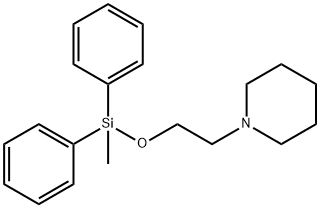 1-[2-[(Methyldiphenylsilyl)oxy]ethyl]piperidine Structure