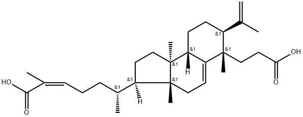 (24Z)-3,4-Secolanosta-4(28),9(11),24-triene-3,26-dioic acid Structure