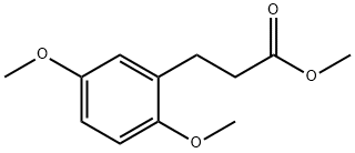 2,5-Dimethoxybenzenepropanoic acid methyl ester 结构式