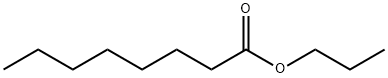 カプリル酸プロピル 化学構造式