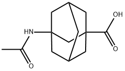 3-乙酰氨基金刚烷-1-甲酸, 6240-00-2, 结构式