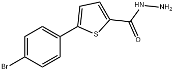 5-(4-溴苯基)噻吩-2-羧肼, 62403-14-9, 结构式