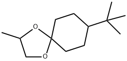 8-(1,1-dimethylethyl)-2-methyl-1,4-dioxaspiro[4.5]decane Struktur