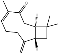 (1R,4Z,9S)-4,11,11-Trimethyl-8-methylenebicyclo[7.2.0]undec-4-en-3-one Struktur