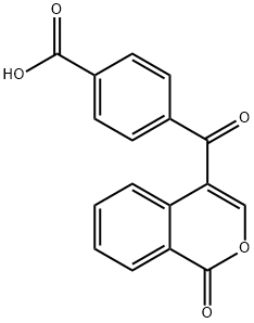 4-[(1-Oxo-1H-2-benzopyran-4-yl)carbonyl]benzoic acid,62416-90-4,结构式