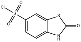 6-Benzothiazolesulfonylchloride,2,3-dihydro-2-oxo-(9CI) Struktur